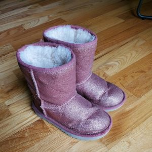 UGG Pink Glitter Boots